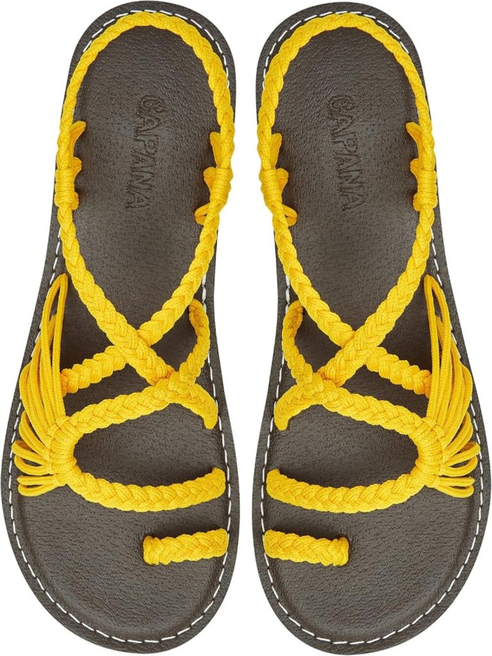 Strappy Braided Flat Sandals for Women - Comfy Boho Beach & Summer Shoes